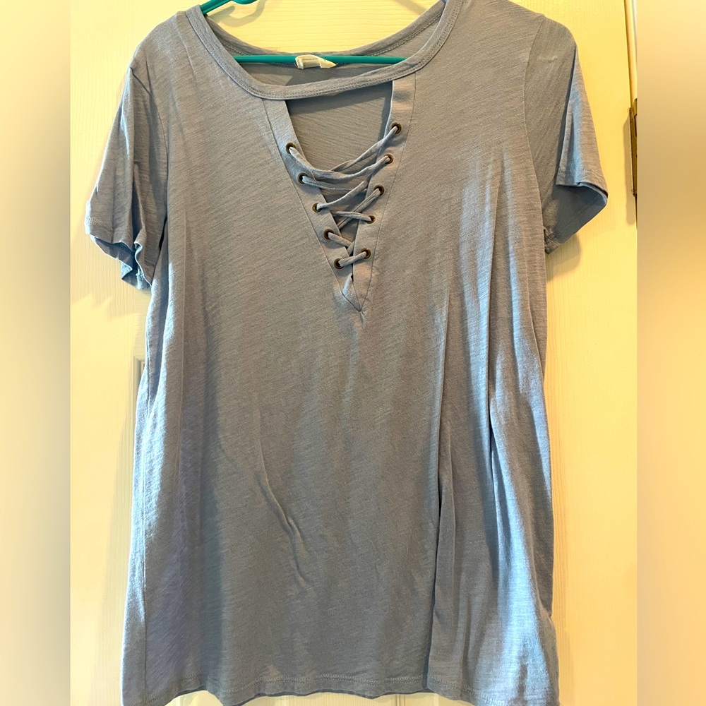 Baby Blue Loose Tee